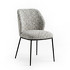 Стул отделка ткань Milan col. 105, ножки черное порошковое покрытие от MOD INTERIORS, MDI.CH.TOL.43, 1-я фотография мини